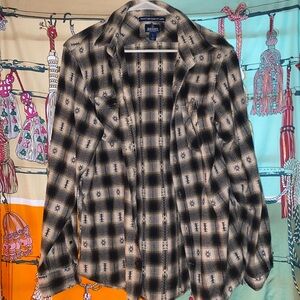 Old Navy Men’s Western Style Flannel